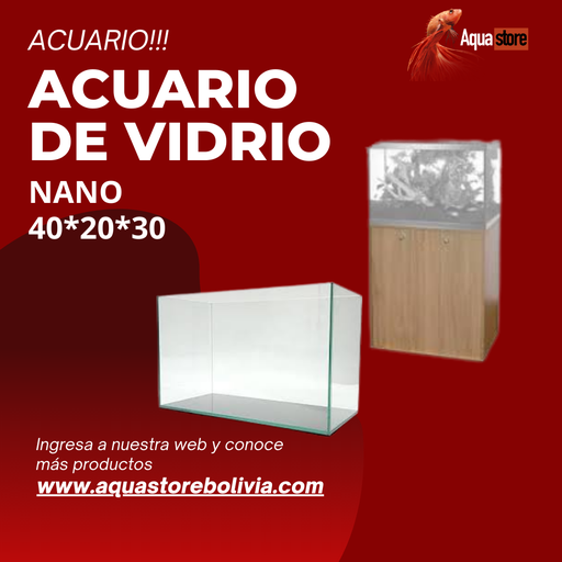 Acuario Nano 40x20x30