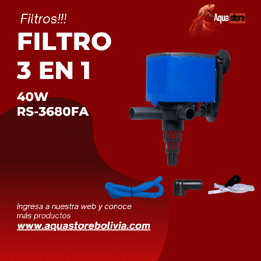 Filtro 3 en 1 40w RS 3680FA